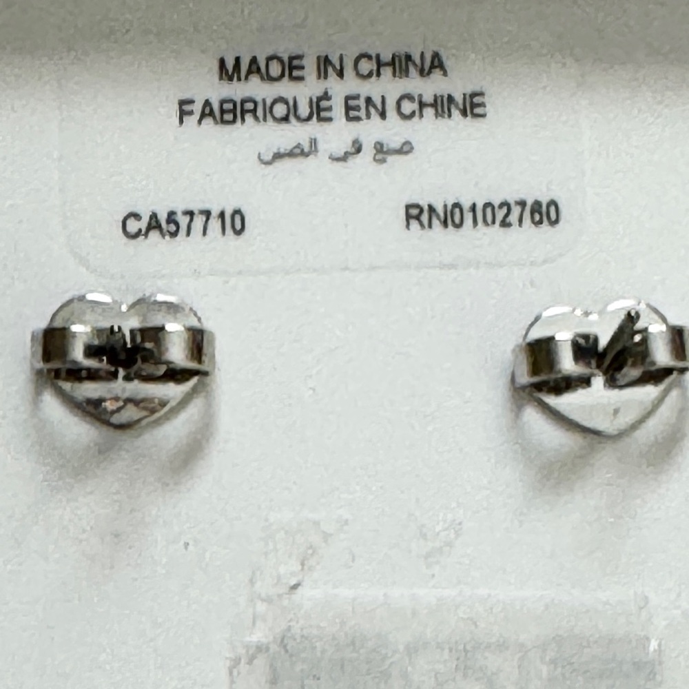 Kate Spade Love Me Knot Silver Color Crystal Accented Earrings NWT - Picture 4 of 4